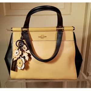 Coach Grace satchel carryall colorblock beechwood